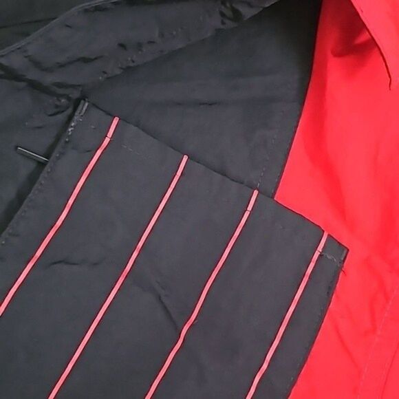 Jordan Jumpsuit Windbreaker Size Medium Red Black Full Bodysuit move to zero - Picture 7 of 11